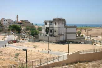 Vue de maisons palestiniennes à Jaffa